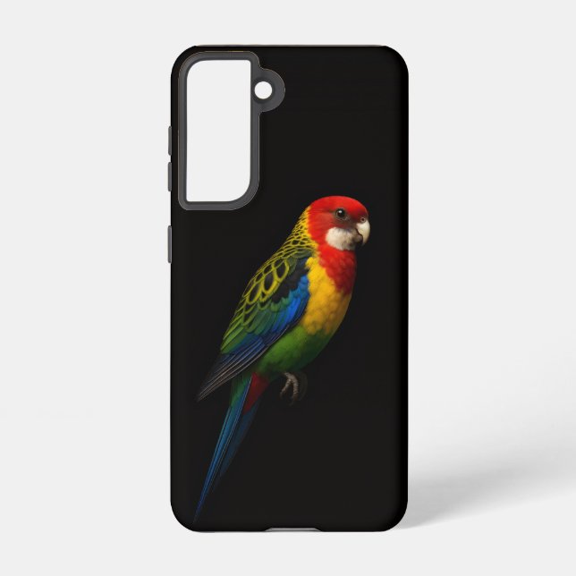 Black 4 Luxe  Galaxy S21 Case, Eastern Rosella Samsung Galaxy Hülle (Rückseite)