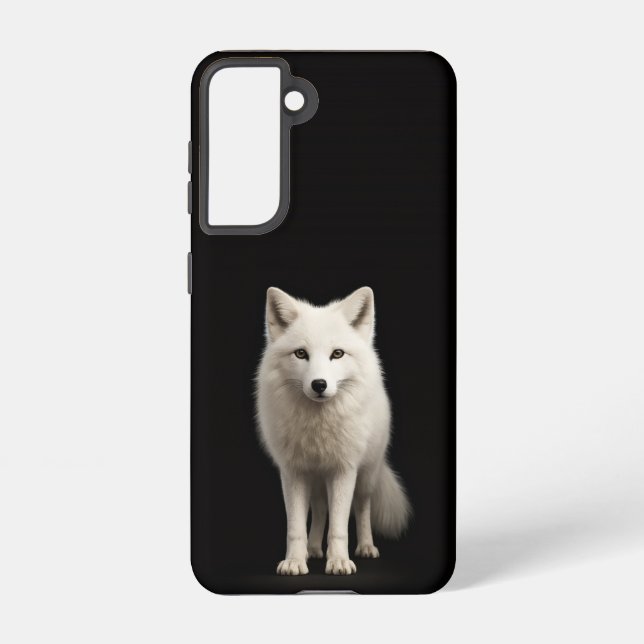 Black 4 Luxe  Galaxy S21 Case, Ivory Arctic Fox Samsung Galaxy Hülle (Rückseite)