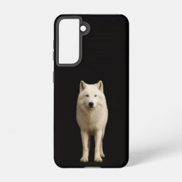 Black 4 Luxe Galaxy S21 Case, Ivory Arctic Wolf Samsung Galaxy Hülle