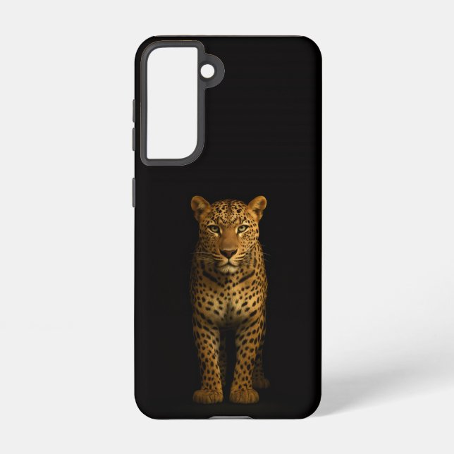 Black 4 Luxe  Galaxy S21 Case, Majestic Leopard Samsung Galaxy Hülle (Rückseite)
