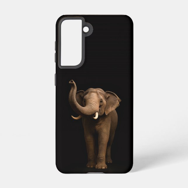 Black 4 Luxe  Galaxy S21 Case, Mighty Elephant Samsung Galaxy Hülle (Rückseite)
