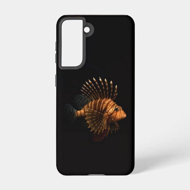 Black 4 Luxe  Galaxy S21 Case, Red Lionfish Samsung Galaxy Hülle (Rückseite)