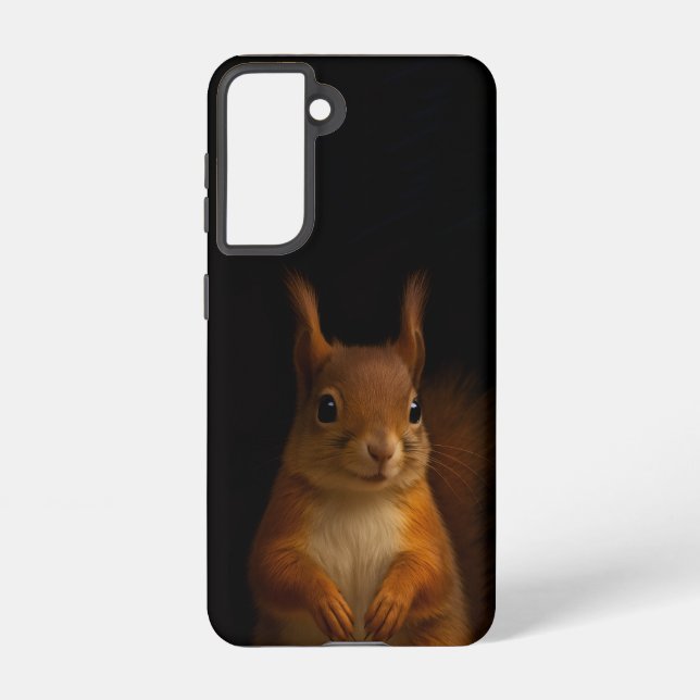 Black 4 Luxe Galaxy S21 Case, Red Squirrel Samsung Galaxy Hülle (Rückseite)