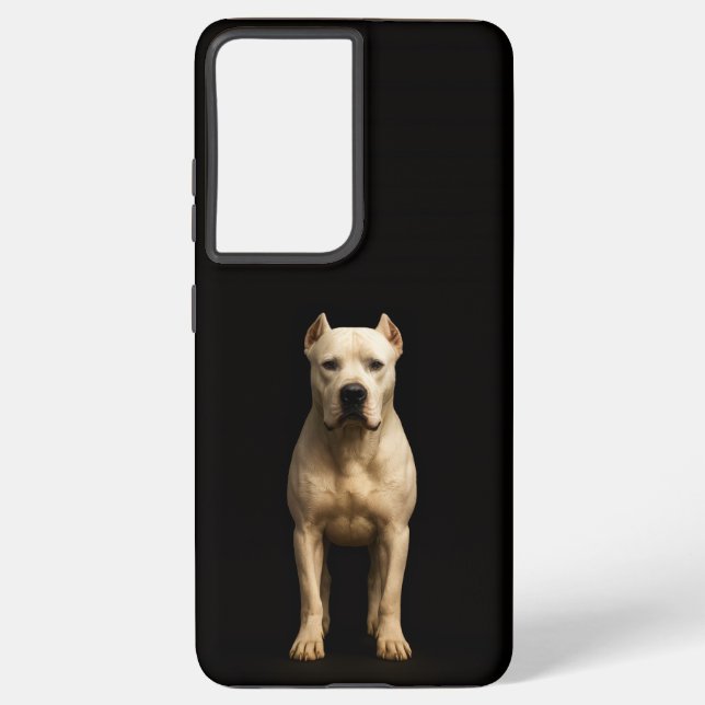 Black 4 Luxe Galaxy S21 Plus, Bold Dogo Argentino Samsung Galaxy Hülle (Rückseite)