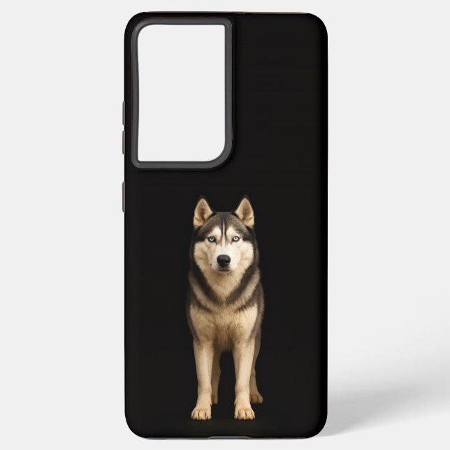 Black 4 Luxe Galaxy S21 Plus, Icy Elite Husky Samsung Galaxy Hülle (Rückseite)
