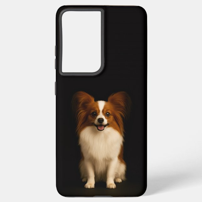 Black 4 Luxe Galaxy S21 Plus, Refined Toy Papillon Samsung Galaxy Hülle (Rückseite)