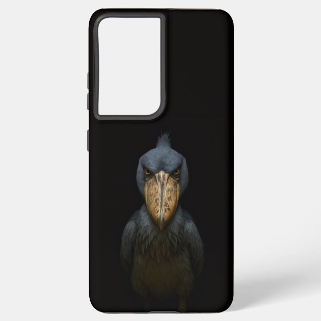 Black 4 Luxe Galaxy S21 Ultra, Shoebill Bird Samsung Galaxy Hülle (Rückseite)