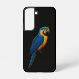 Black 4 Luxe Galaxy S22 Case, Blue Yellow Macaw Samsung Galaxy Hülle