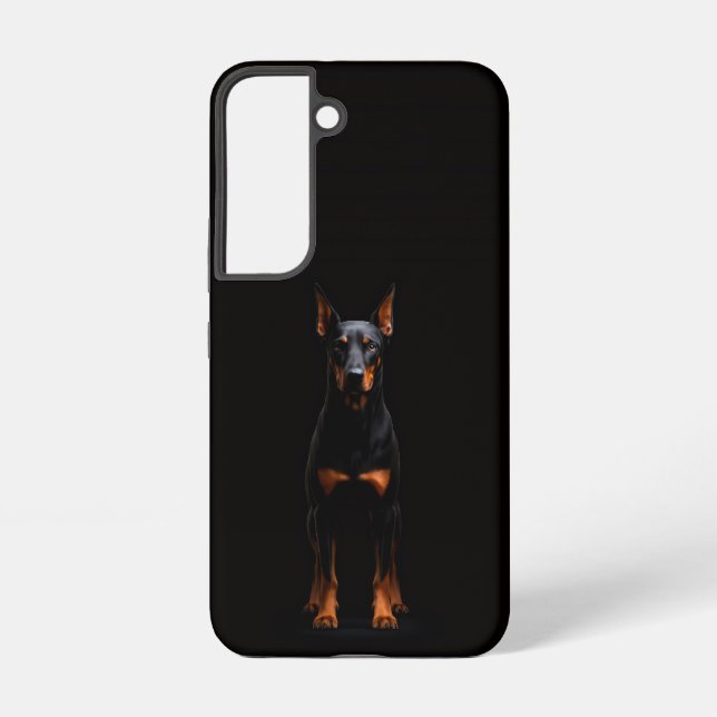 Black 4 Luxe Galaxy S22 Case, Guardian Doberman Samsung Galaxy Hülle (Rückseite)