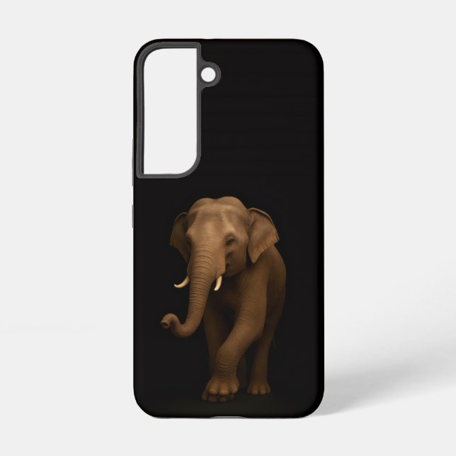 Black 4 Luxe Galaxy S22 Case, Indian Elephant Samsung Galaxy Hülle (Rückseite)