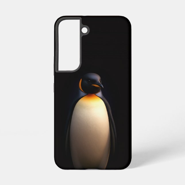 Black 4 Luxe Galaxy S22 Case, Kaiser Penguin Samsung Galaxy Hülle (Rückseite)