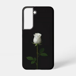 Black 4 Luxe Galaxy S22 Case, Pure White Rose Samsung Galaxy Hülle