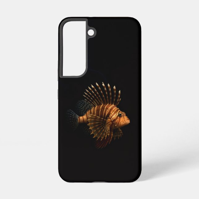 Black 4 Luxe Galaxy S22 Case, Red Lionfish Samsung Galaxy Hülle (Rückseite)