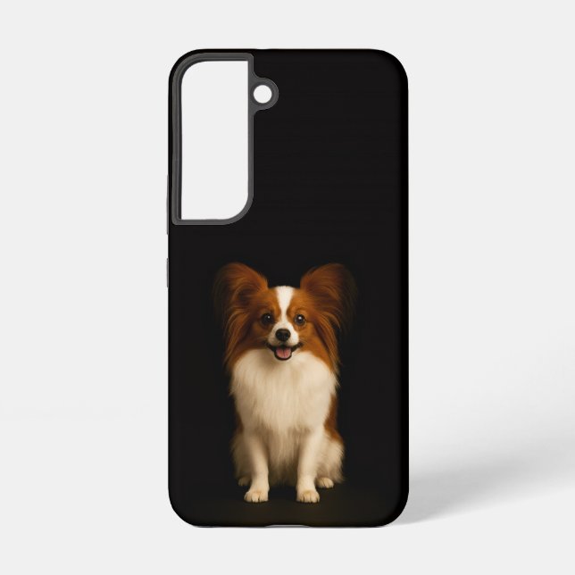 Black 4 Luxe Galaxy S22 Case, Refined Toy Papillon Samsung Galaxy Hülle (Rückseite)