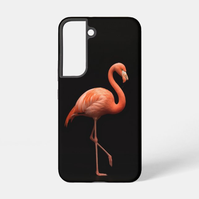 Black 4 Luxe Galaxy S22 Case, rosa Flamingo Samsung Galaxy Hülle (Rückseite)