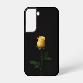 Black 4 Luxe Galaxy S22 Case, Sunlit Yellow Rose Samsung Galaxy Hülle