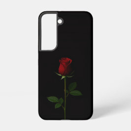 Black 4 Luxe Galaxy S22 Case, Velvet Red Rose Samsung Galaxy Hülle