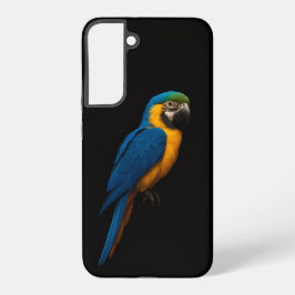 Black 4 Luxe Galaxy S22 Plus, Blue Yellow Macaw Samsung Galaxy Hülle