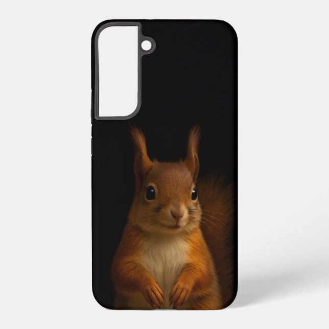 Black 4 Luxe Galaxy S22 Plus Case, Red Squirrel Samsung Galaxy Hülle (Rückseite)