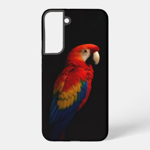 Black 4 Luxe Galaxy S22 Plus Case, Scarlet Parrot Samsung Galaxy Hülle