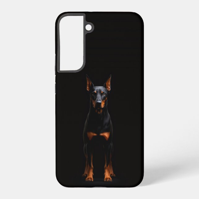 Black 4 Luxe Galaxy S22 Plus, Guardian Doberman Samsung Galaxy Hülle (Rückseite)