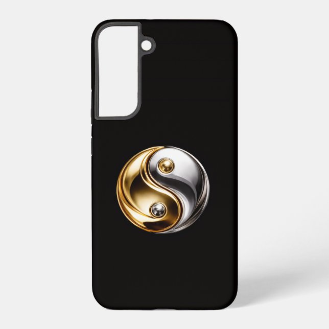 Black 4 Luxe Galaxy S22 Plus, Harmnoy Yin Yang Samsung Galaxy Hülle (Rückseite)