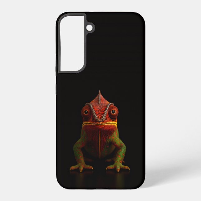 Black 4 Luxe Galaxy S22 Plus, Panther Chameleon Samsung Galaxy Hülle (Rückseite)