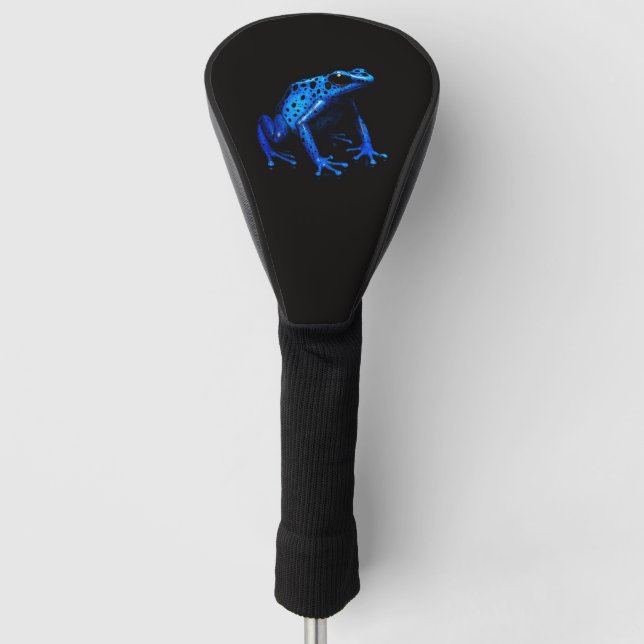 Black 4 Luxe Golf Driver Cover, Blue Frog Golf Headcover (Vorderseite)
