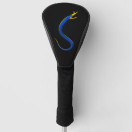 Black 4 Luxe Golf Driver Cover, Blue Ribbon Eel Headcover