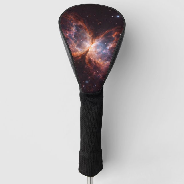 Black 4 Luxe Golf Driver Cover, Butterfly Nebula Golf Headcover (Vorderseite)