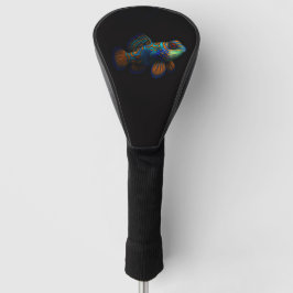 Black 4 Luxe Golf Driver Cover, Dragonet Mandarin Headcover
