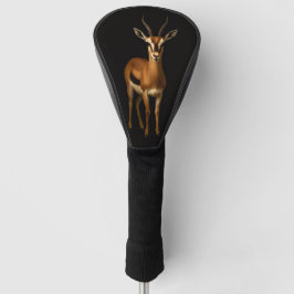 Black 4 Luxe Golf Driver Cover, Elegant Gazella Golf Headcover