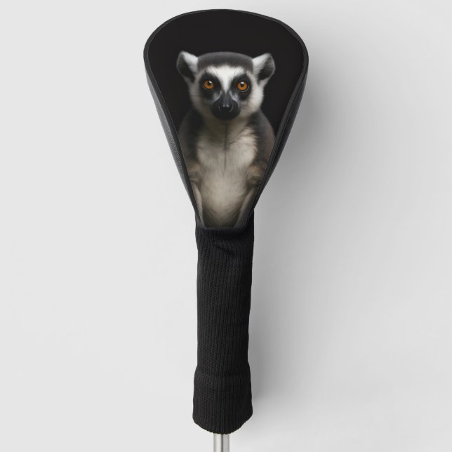 Black 4 Luxe Golf Driver Cover, Gentle Lemur Golf Headcover (Vorderseite)