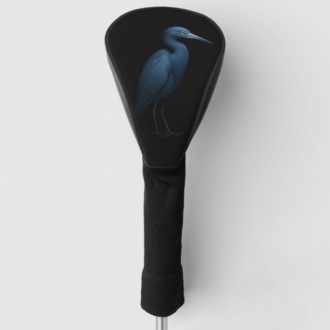 Black 4 Luxe Golf Driver Cover, Little Blue Heron Headcover (Vorderseite)