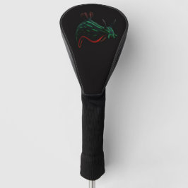 Black 4 Luxe Golf Driver Cover, Neon Sea Slug Golf Headcover