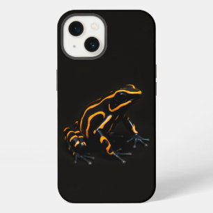 Black 4 Luxe iPhone 13 Case, Black Orange Frog Hülle