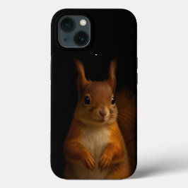 Black 4 Luxe iPhone 13 Case, Red Squirrel Case-Mate iPhone Hülle