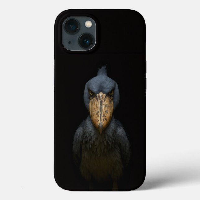 Black 4 Luxe iPhone 13, Exotic Shoebill Bird Case-Mate iPhone Hülle (Rückseite)