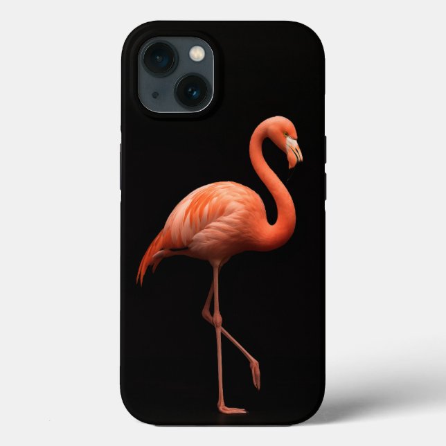 Black 4 Luxe iPhone 13 Fall, rosa Flamingo Case-Mate iPhone Hülle (Rückseite)