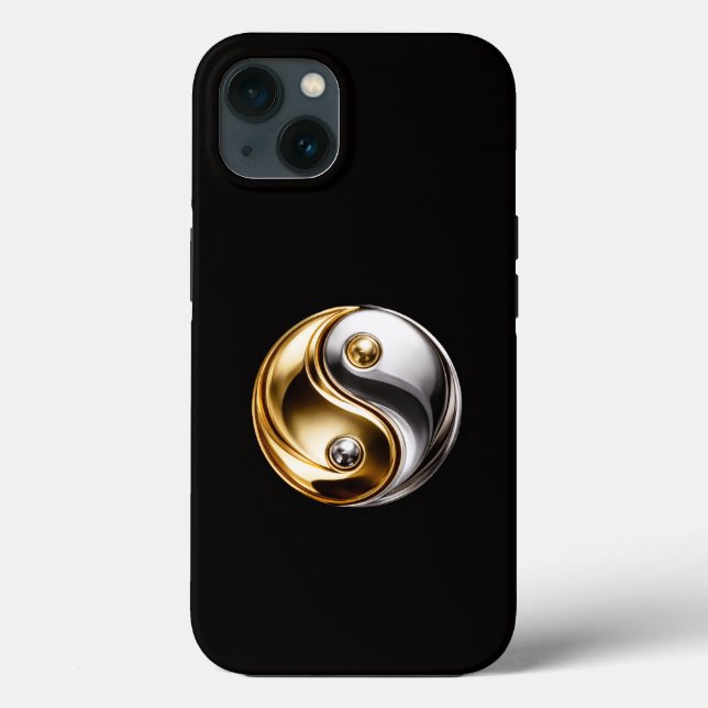 Black 4 Luxe iPhone 13, Harmony Yin Yang Case-Mate iPhone Hülle (Rückseite)
