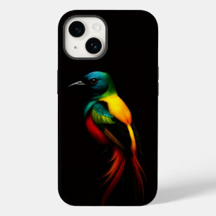 Black 4 Luxe iPhone 14 Case-Mate, Rainbow Bird Case-Mate iPhone 14 Hülle