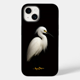 Black 4 Luxe iPhone 14 Case-Mate, Snowy Egret Case-Mate iPhone 14 Hülle