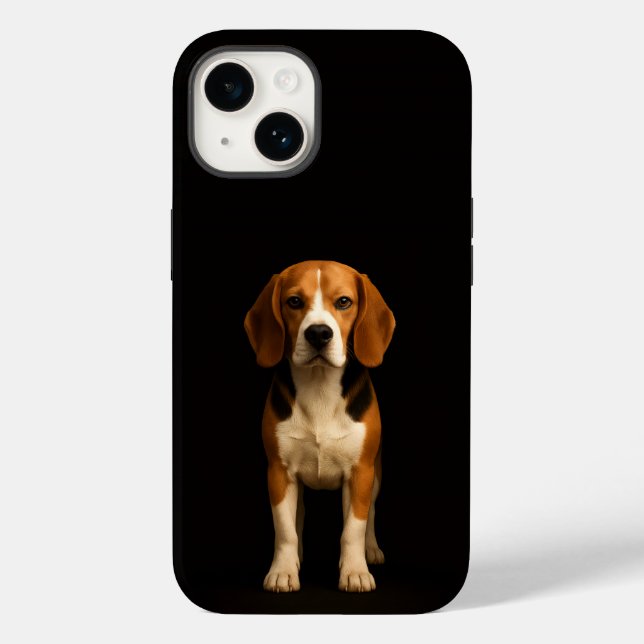 Black 4 Luxe iPhone 14 Mate, Kind Beagle Case-Mate iPhone Hülle (Rückseite)