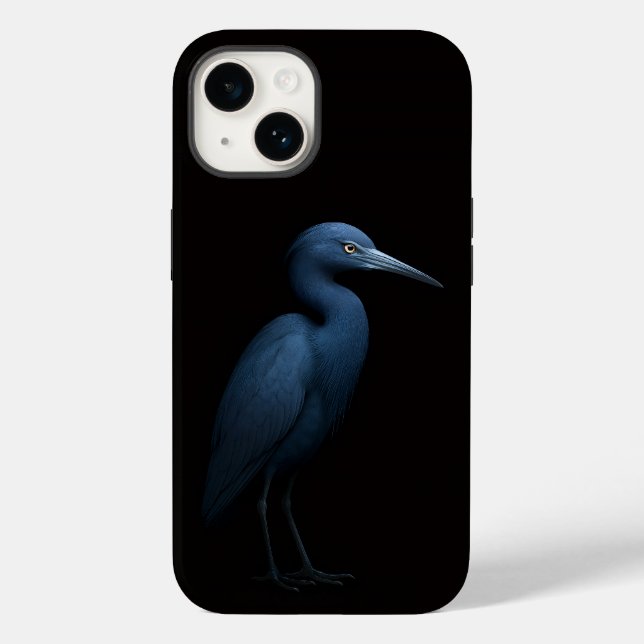 Black 4 Luxe iPhone 14 Mate, Little Blue Heron Case-Mate iPhone Hülle (Rückseite)