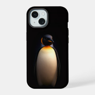 Black 4 Luxe iPhone 15 Case, Kaiser Penguin Hülle