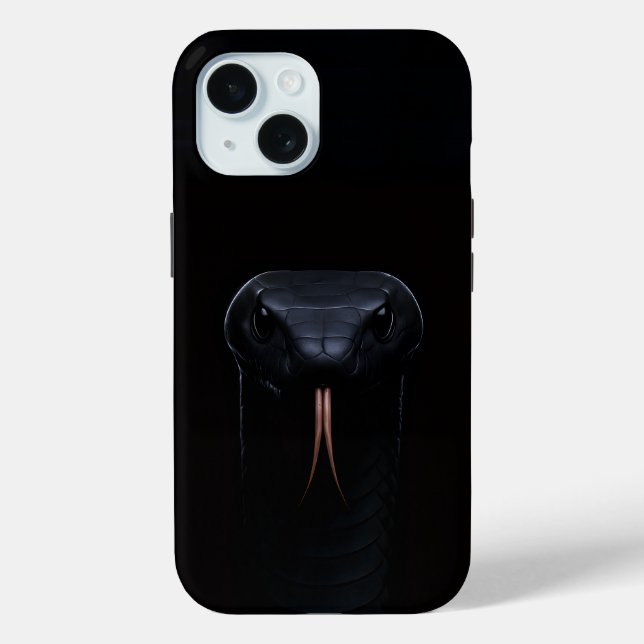 Black 4 Luxe iPhone 15 Case-Mate, Black Mamba Case-Mate iPhone Hülle (Rückseite)