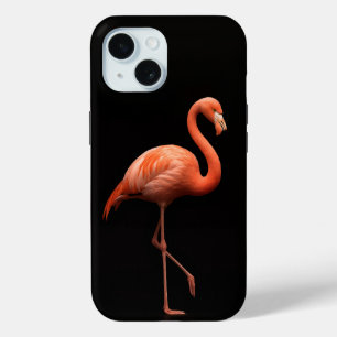 Black 4 Luxe iPhone 15 Mate, rosa Flamingo Case-Mate iPhone Hülle