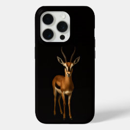 Black 4 Luxe iPhone 15 Pro Mate, Elegant Gazella Case-Mate iPhone Hülle