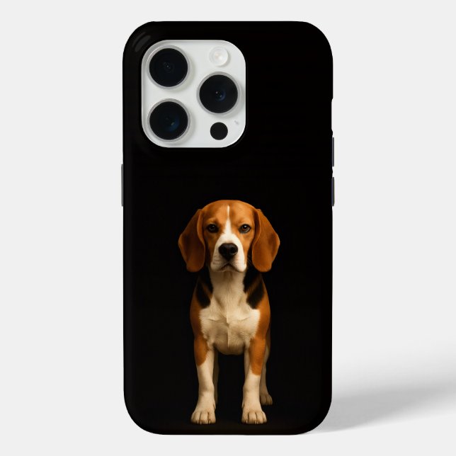 Black 4 Luxe iPhone 15 Pro Mate Kind Beagle Case-Mate iPhone Hülle (Rückseite)