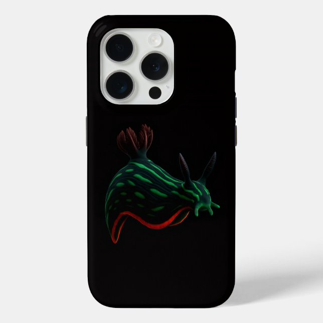 Black 4 Luxe iPhone 15 Pro Mate, Neon Sea Slug Case-Mate iPhone Hülle (Rückseite)